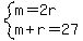 system%28m=2r%2Cm%2Br=27%29