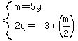 system%28m=5y%2C2y=-3%2B%28m%2F2%29%29