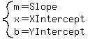system%28m=Slope%2Cx=XIntercept%2Cb=YIntercept%29
