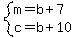 system%28m=b%2B7%2Cc=b%2B10%29