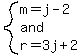 system%28m=j-2%2Cand%2Cr=3j%2B2%29