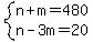 system%28n%2Bm=480%2Cn-3m=20%29