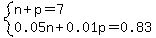 system%28n%2Bp=7%2C0.05n%2B0.01p=0.83%29