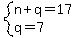 system%28n%2Bq=17%2Cq=7%29