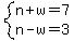 system%28n%2Bw=7%2Cn-w=3%29