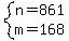 system%28n=861%2Cm=168%29