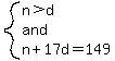 system%28n%3Ed%2Cand%2Cn%2B17d=149%29