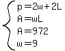 system%28p=2w%2B2L%2CA=wL%2CA=972%2Cw=9%29