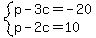 system%28p-3c=-20%2Cp-2c=10%29