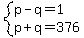 system%28p-q=1%2Cp%2Bq=376%29