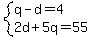 system%28q-d=4%2C2d%2B5q=55%29