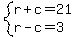 system%28r%2Bc=21%2Cr-c=3%29