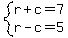 system%28r%2Bc=7%2Cr-c=5%29