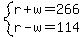 system%28r%2Bw=266%2C+r-w=114%29