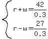 system%28r%2Bw=42%2F0.3%2Cr-w=27%2F0.3%29