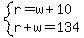 system%28r=w%2B10%2Cr%2Bw=134%29