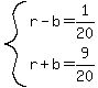 system%28r-b=1%2F20%2Cr%2Bb=9%2F20%29