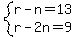 system%28r-n=13%2Cr-2n=9%29
