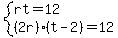 system%28rt=12%2C%282r%29%28t-2%29=12%29