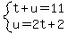 system%28t%2Bu=11%2Cu=2t%2B2%29