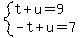 system%28t%2Bu=9%2C-t%2Bu=7%29
