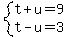 system%28t%2Bu=9%2Ct-u=3%29