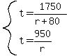 system%28t=1750%2F%28r%2B80%29%2Ct=950%2Fr%29
