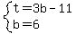 system%28t=3b-11%2Cb=6%29%29