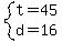 system%28t=45%2Cd=16%29