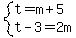 system%28t=m%2B5%2Ct-3=2m%29