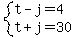 system%28t-j=4%2Ct%2Bj=30%29
