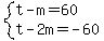 system%28t-m=60%2Ct-2m=-60%29