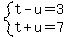 system%28t-u=3%2Ct%2Bu=7%29