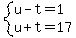 system%28u-t=1%2Cu%2Bt=17%29