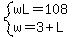 system%28wL=108%2Cw=3%2BL%29