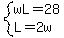 system%28wL=28%2CL=2w%29