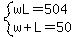 system%28wL=504%2Cw%2BL=50%29