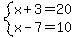 system%28x%2B3=20%2Cx-7=10%29