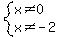 system%28x%3C%3E0%2Cx%3C%3E-2%29