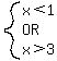 system%28x%3C1%2COR%2Cx%3E3%29