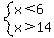 system%28x%3C6%2Cx%3E14%29