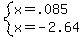 system%28x=.085%2Cx=-2.64%29