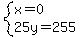 system%28x=0%2C25y=255%29
