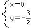 system%28x=0%2Cy=-3%2F2%29