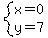 system%28x=0%2Cy=7%29