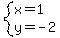 system%28x=1%2Cy=-2%29