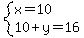 system%28x=10%2C10%2By=16%29