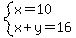 system%28x=10%2Cx%2By=16%29
