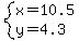 system%28x=10.5%2Cy=4.3%29