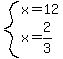 system%28x=12%2Cx=2%2F3%29